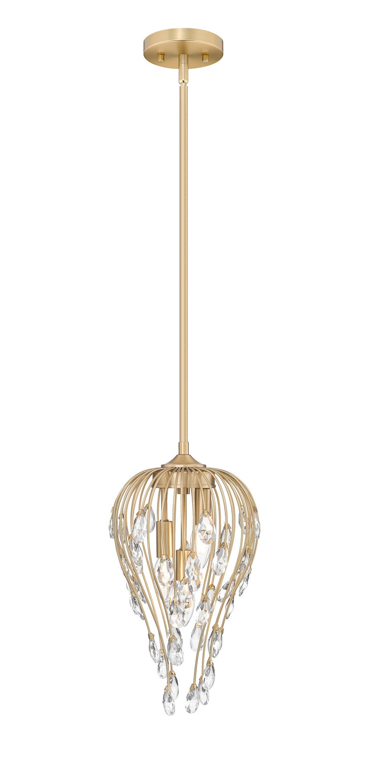 Z-Lite 1957P9-MGLD Three Light Pendant, Modern Gold