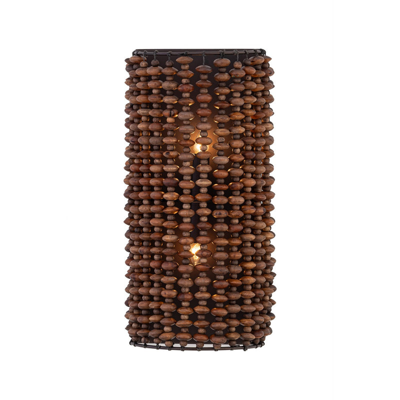 Minka-Lavery 12952-860 Two Light Wall Sconce, Dark Bronze