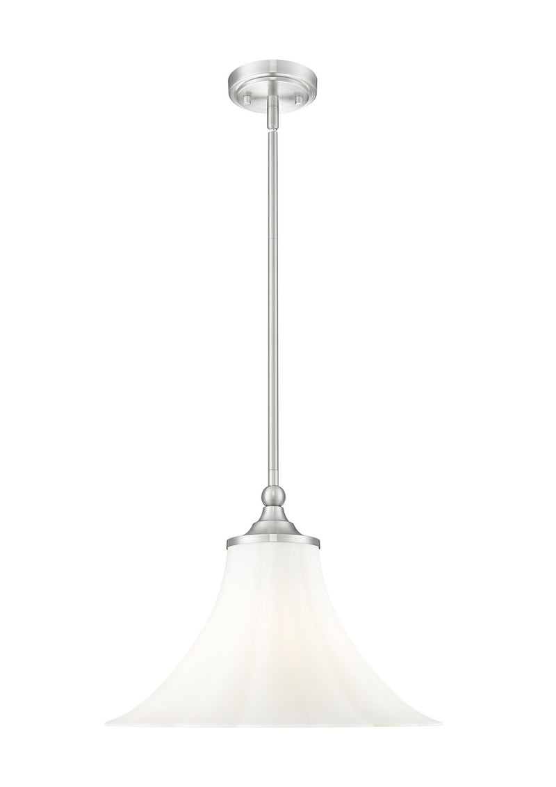 Z-Lite 1958P16-BN One Light Pendant, Brushed Nickel