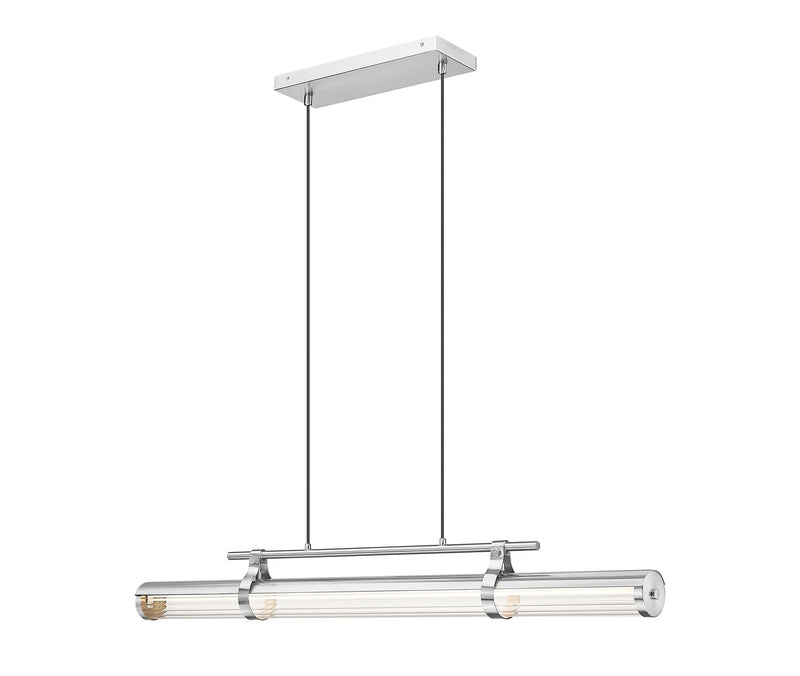 Z-Lite 1959-44L-BN-LED LED Linear Chandelier, Brushed Nickel