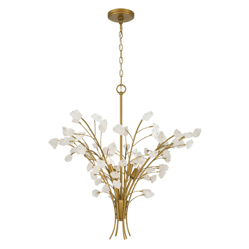 Minka-Lavery 13955-870 Six Light Chandelier, Painted Legacy Brass