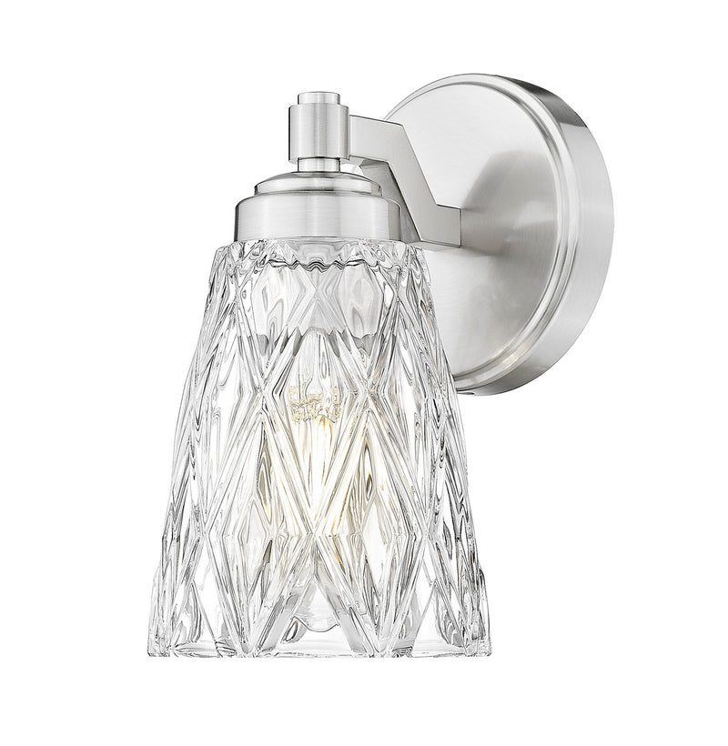 Z-Lite 1960-1S-BN One Light Wall Sconce, Brushed Nickel