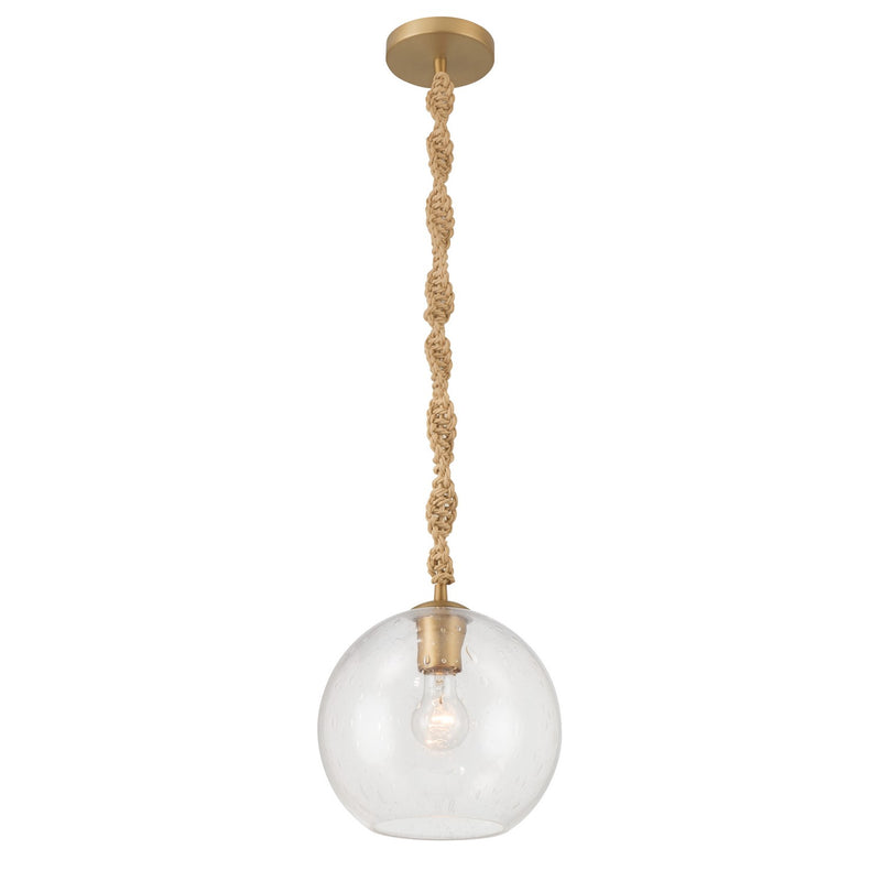 Minka-Lavery 15565-732 One Light Mini Pendant, Legacy Brass