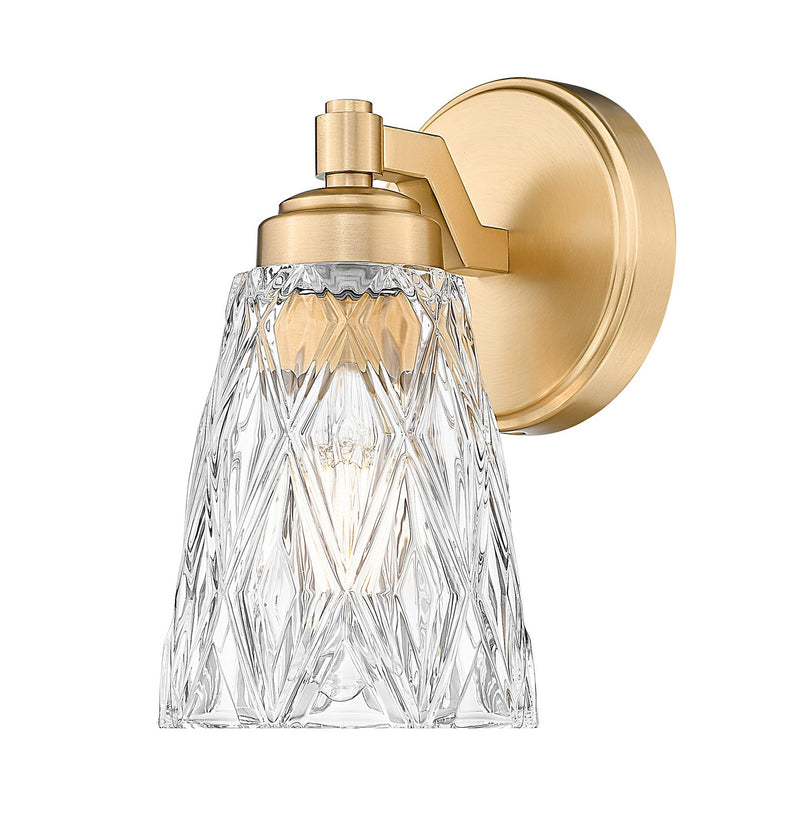 Z-Lite 1960-1S-MGLD One Light Wall Sconce, Modern Gold