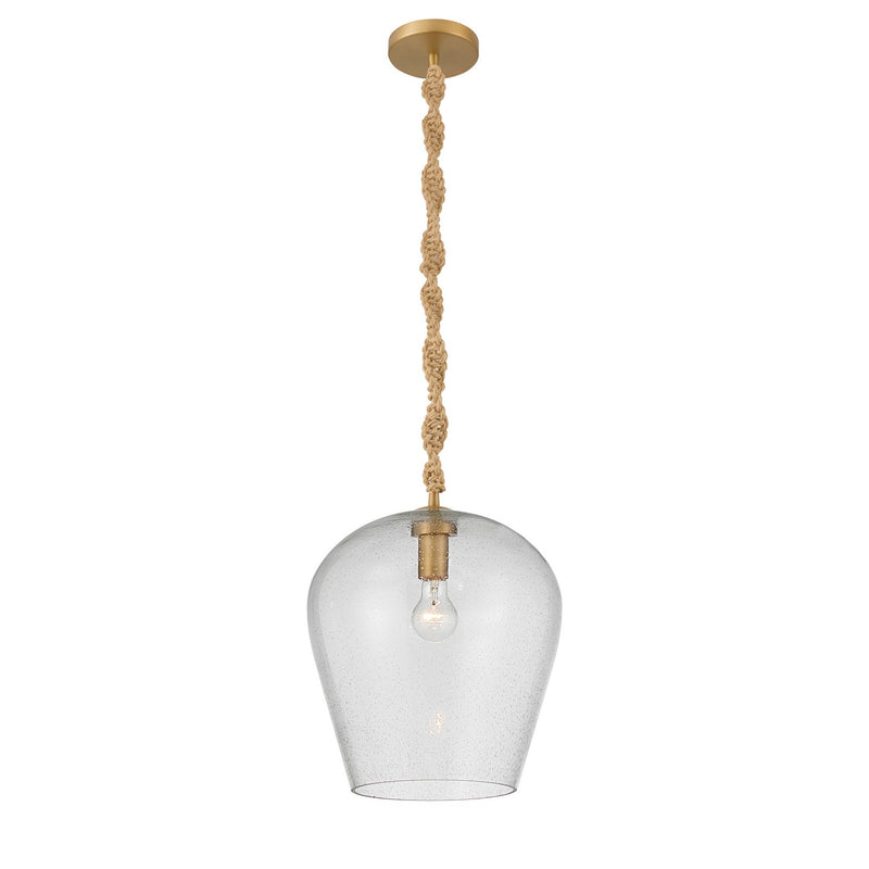 Minka-Lavery 15585-732 One Light Pendant, Legacy Brass