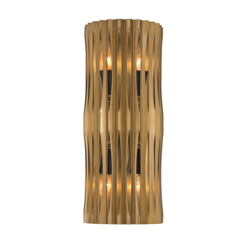 Minka-Lavery 16020-877 Four Light Wall Sconce, Sand Coal Black
