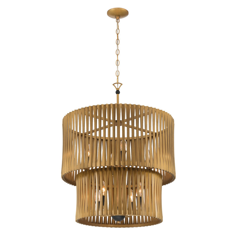 Minka-Lavery 16028-877 Eight Light Pendant, Sand Coal Black