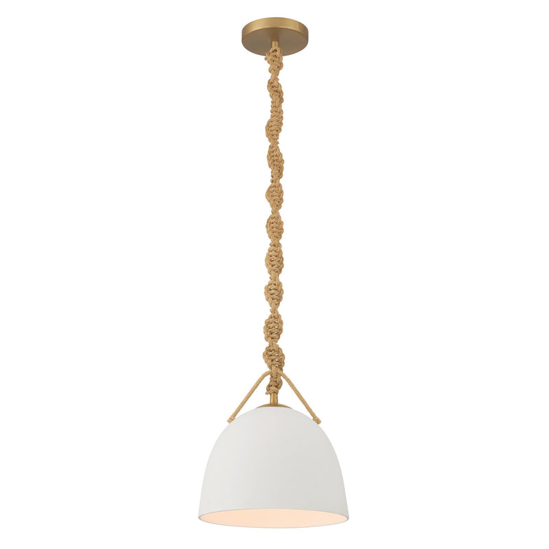 Minka-Lavery 16065-732 One Light Mini Pendant, Legacy Brass