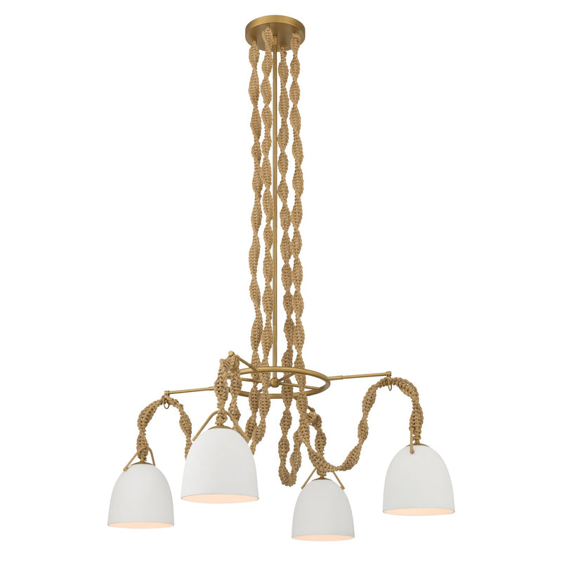 Minka-Lavery 16066-732 Four Light Pendant, Legacy Brass