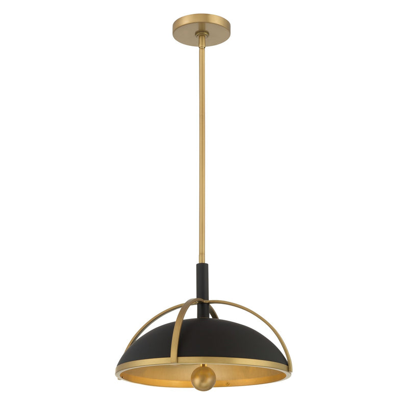 Minka-Lavery 18312-880 Two Light Pendant, Dark Matte Black