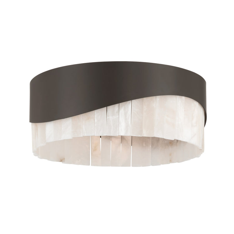Minka-Lavery 18766-860 Three Light Flush Mount, Dark Bronze