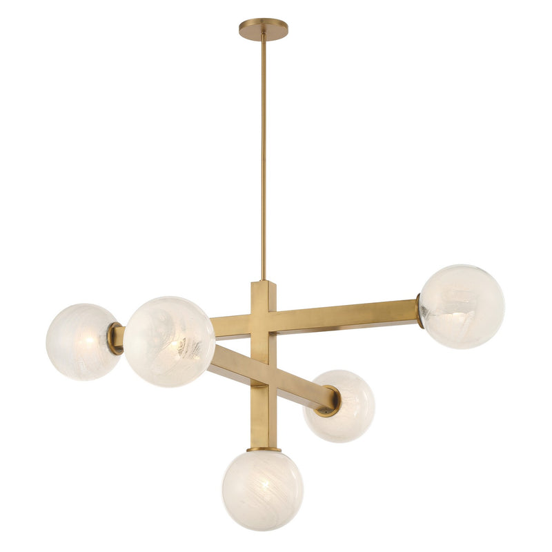 Minka-Lavery 2525-732 Five Light Chandelier, Legacy Brass