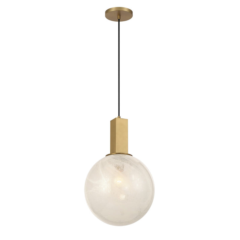 Minka-Lavery 2526-732 One Light Pendant, Legacy Brass
