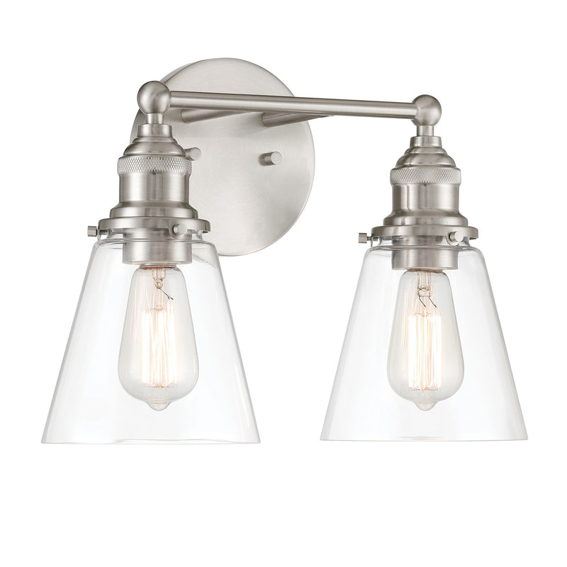 Minka-Lavery 5682-84 Two Light Vanity, Brushed Nickel