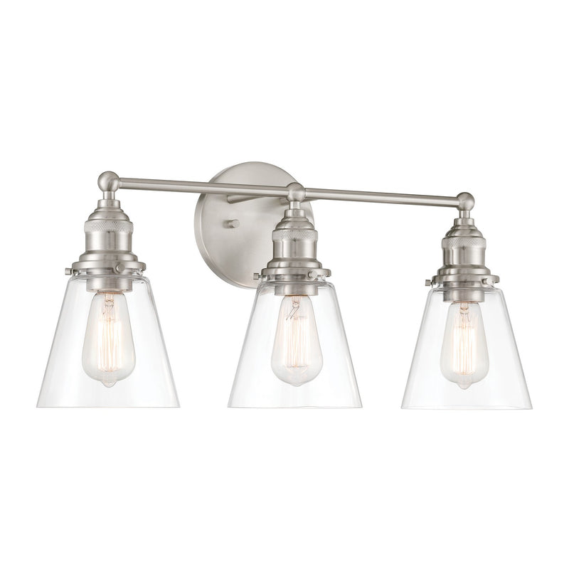 Minka-Lavery 5683-84 Three Light Vanity, Brushed Nickel
