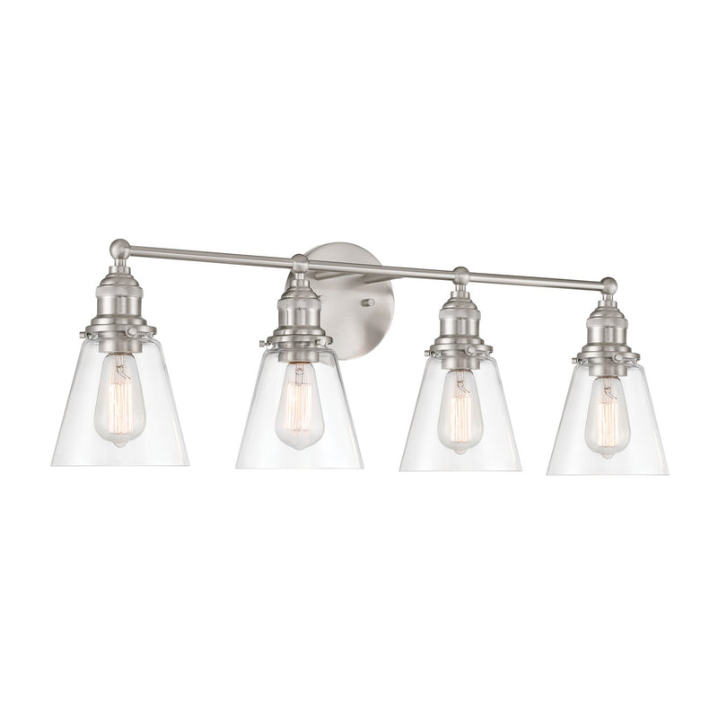 Minka-Lavery 5684-84 Four Light Vanity, Brushed Nickel