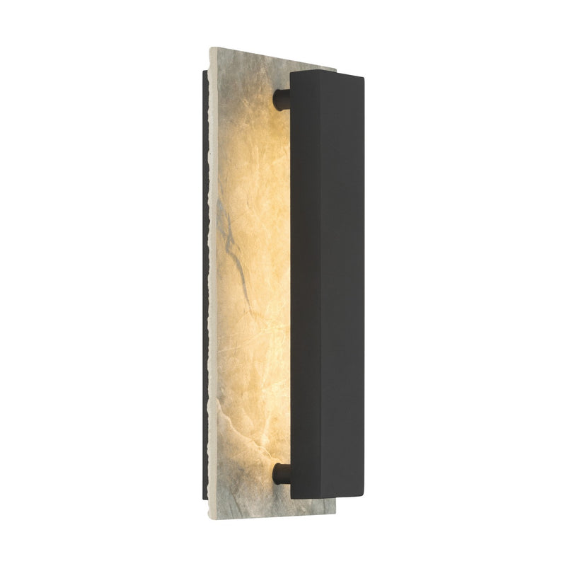 Minka-Lavery 79300-66-L LED Outdoor Wall Sconce, Sand Coal Black