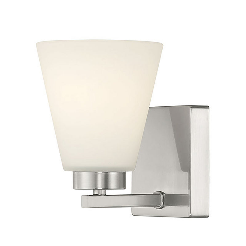 Millennium 64001WG-BN One Light Wall Sconce, Brushed Nickel