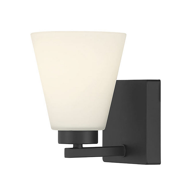 Millennium 64001WG-MB One Light Wall Sconce, Matte Black