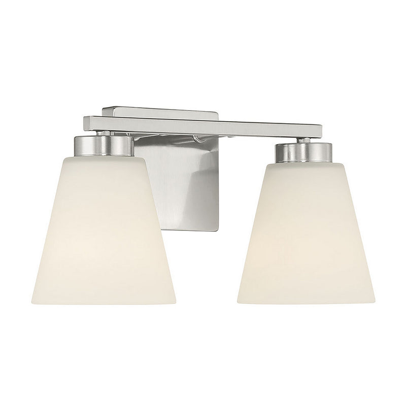 Millennium 64002WG-BN Two Light Vanity, Brushed Nickel