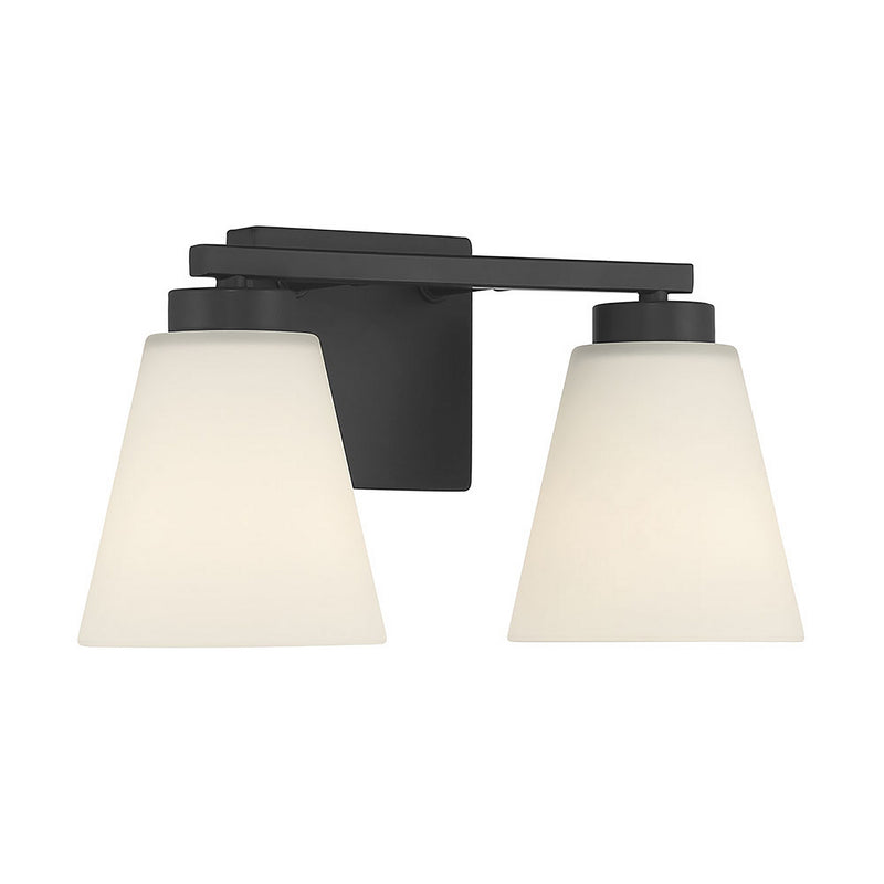 Millennium 64002WG-MB Two Light Vanity, Matte Black