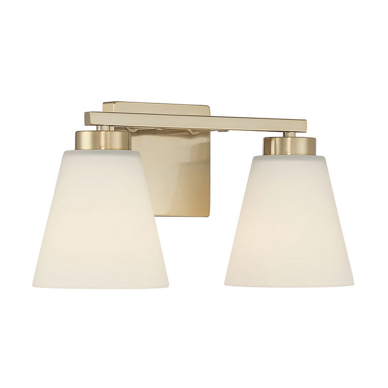 Millennium 64002WG-MG Two Light Vanity, Modern Gold