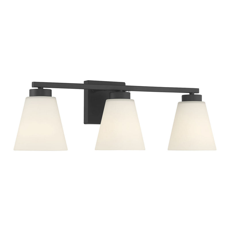 Millennium 64003WG-MB Three Light Vanity, Matte Black