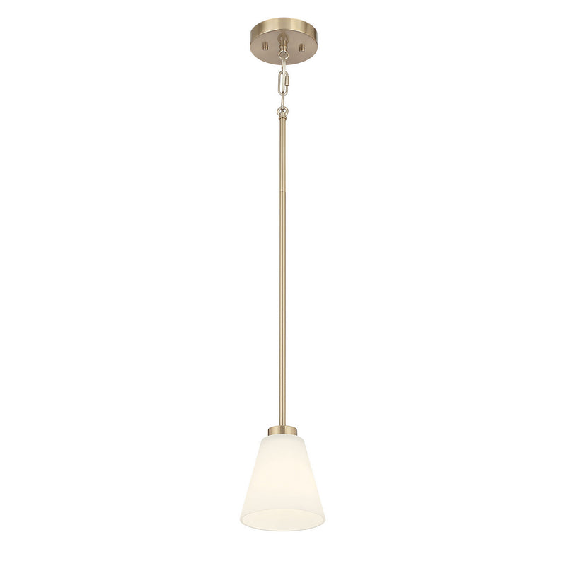 Millennium 64101WG-MG One Light Mini Pendant, Modern Gold