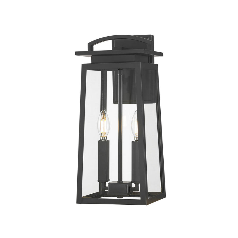 Millennium 66002-PBK Two Light Lantern, Powder Coated Black