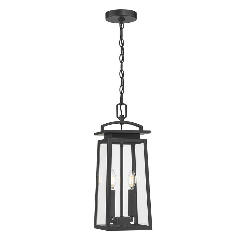Millennium 66102-PBK Two Light Hanging Lantern, Powder Coated Black