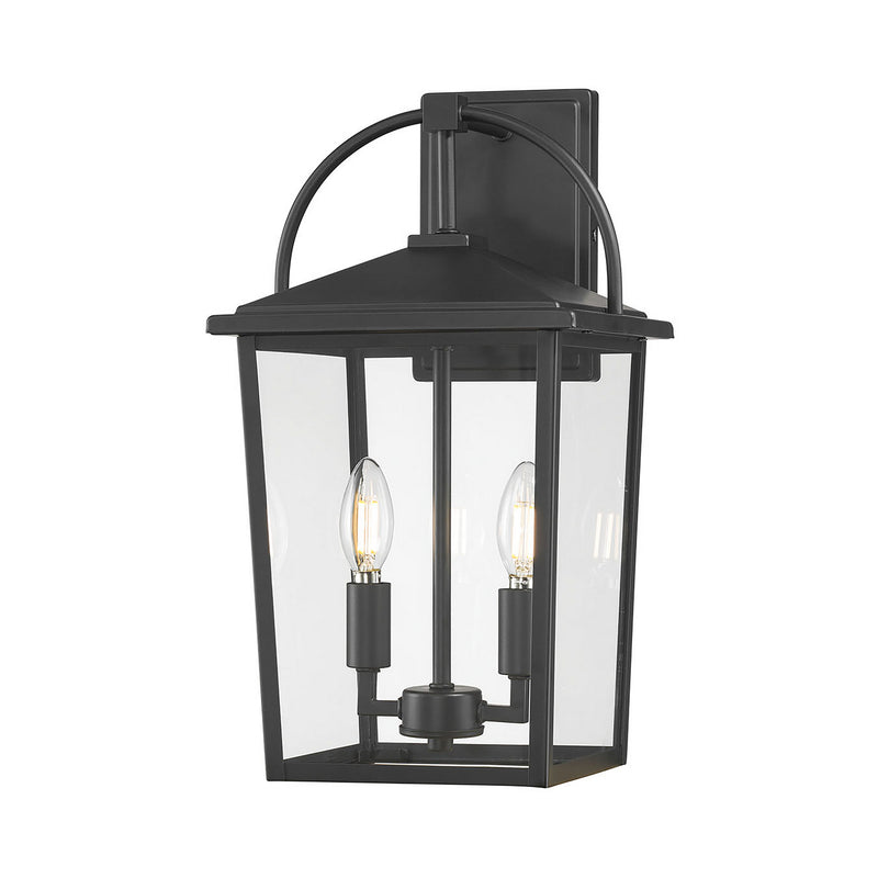 Millennium 66202-PBK Two Light Lantern, Powder Coated Black