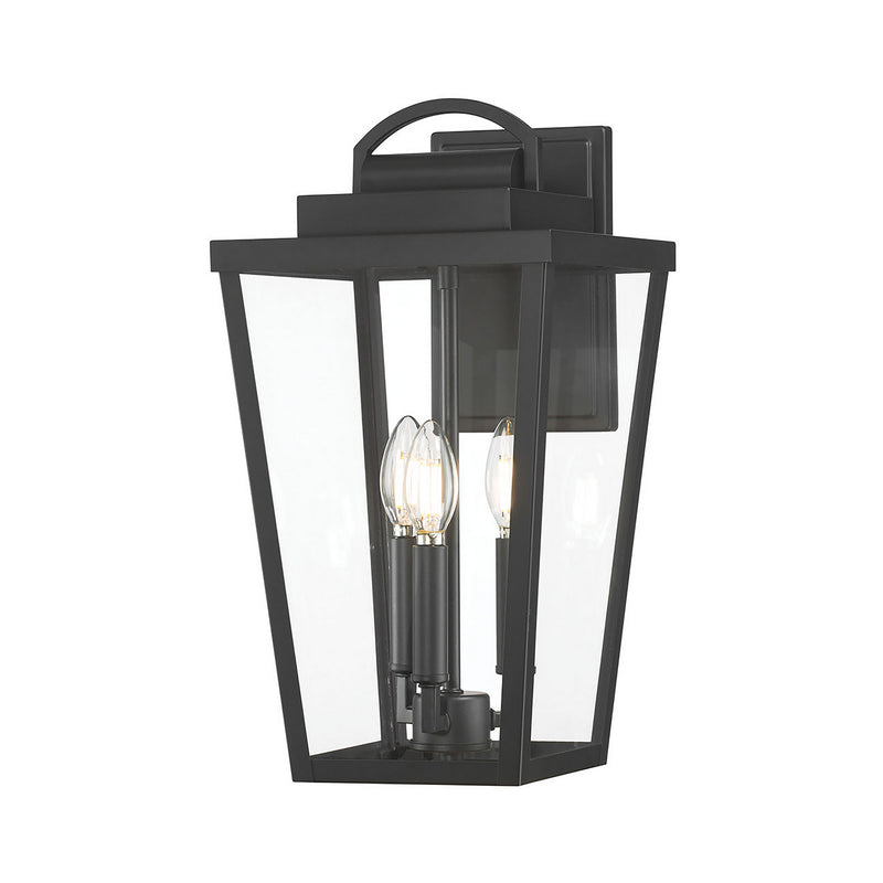Millennium 68003-PBK Three Light Lantern, Powder Coated Black