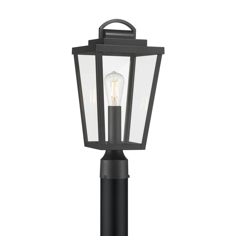 Millennium 68401-PBK One Light Post Lantern, Powder Coated Black