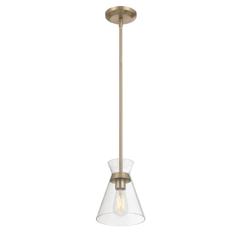 Millennium 69001-MG One Light Mini Pendant, Modern Gold