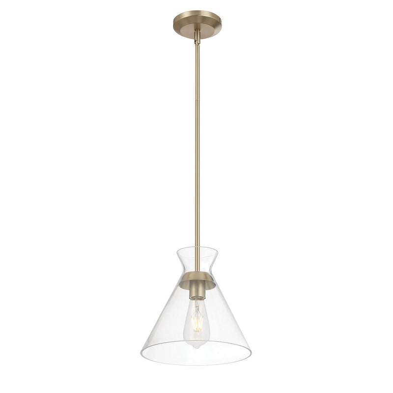 Millennium 69101-MG One Light Pendant, Modern Gold