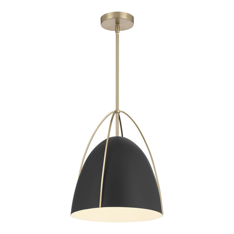 Millennium 69201-MB/MG One Light Pendant, Matte Black