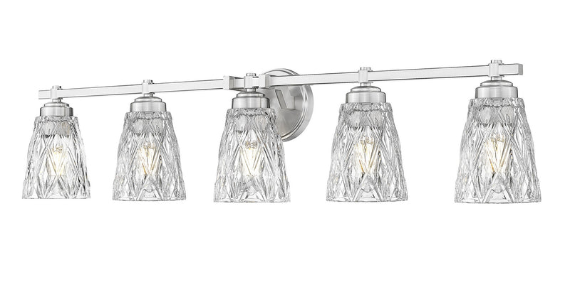 Z-Lite 1960-5V-BN Five Light Vanity, Brushed Nickel