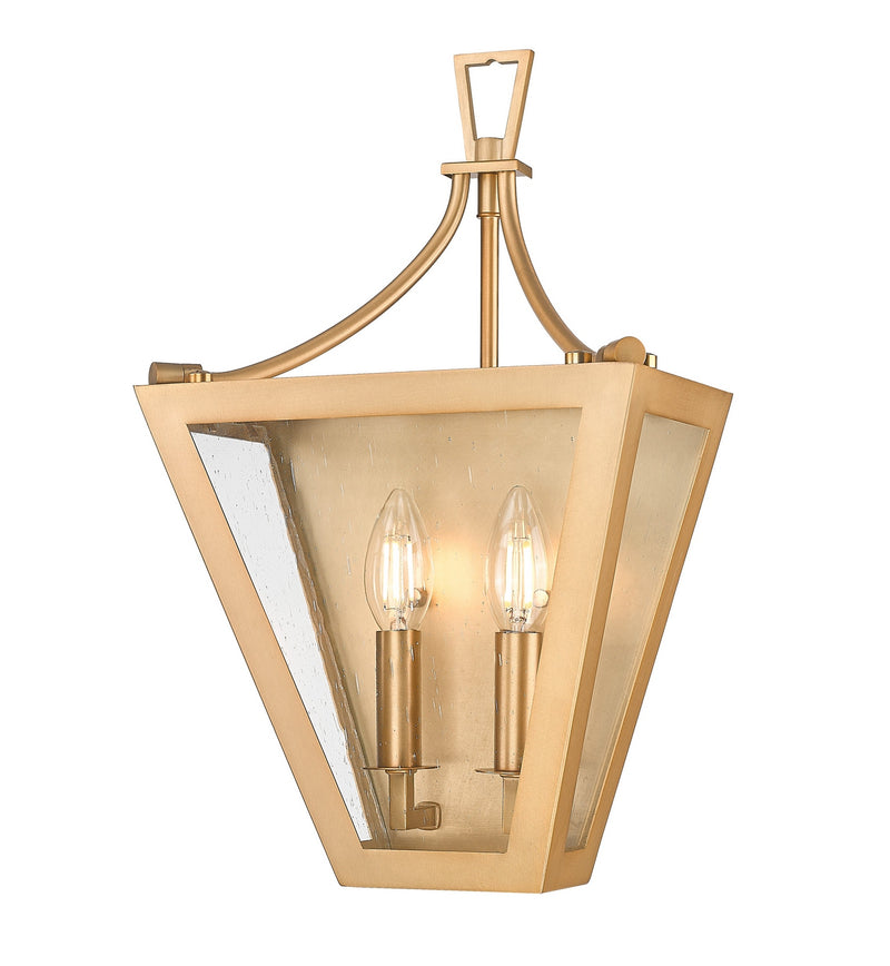 Z-Lite 1961-2S-RB Two Light Wall Sconce, Rubbed Brass