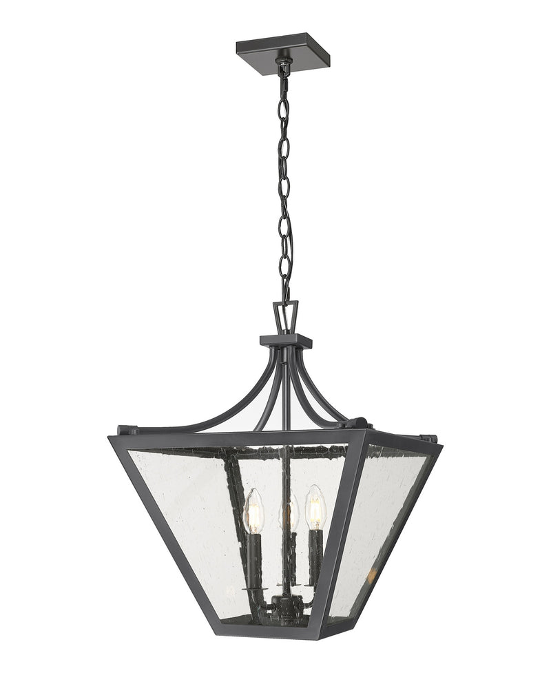 Z-Lite 1961-3C-IO Three Light Chandelier, Iron Ore