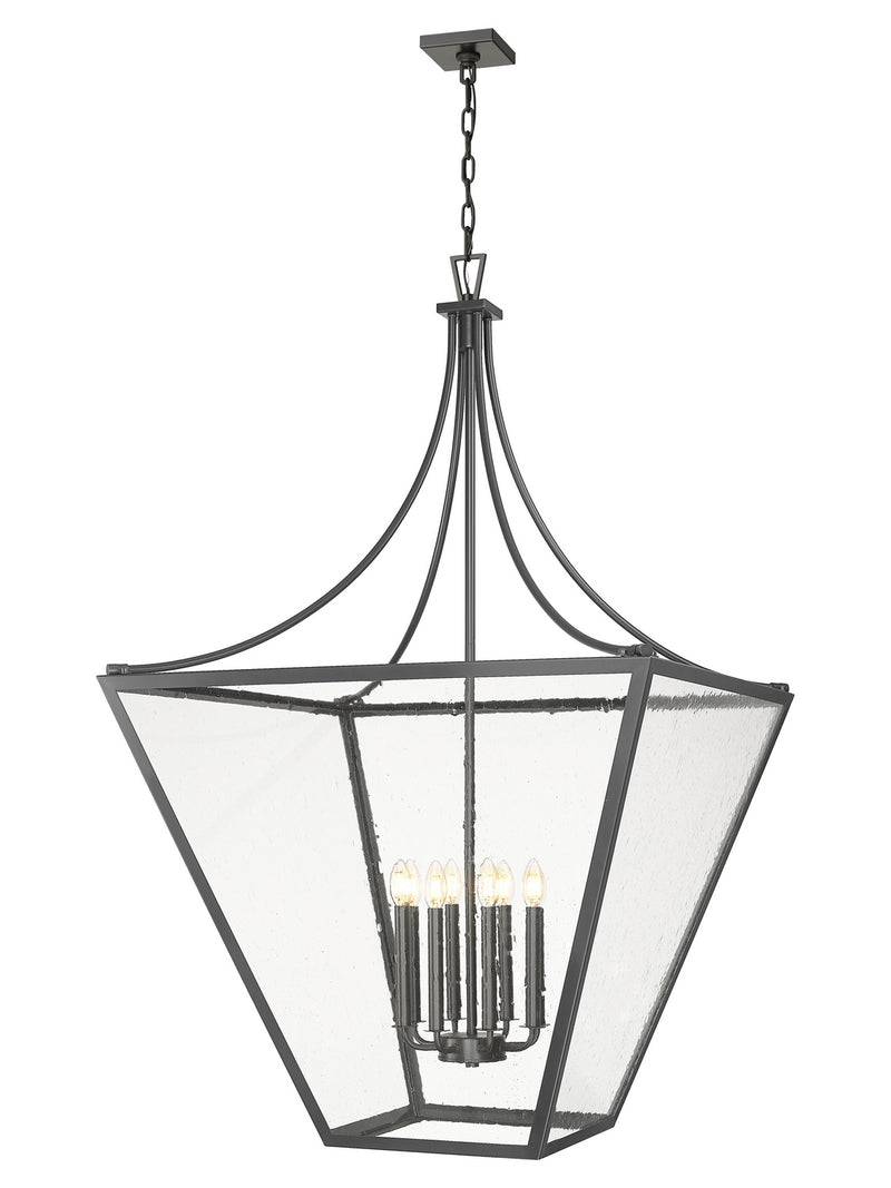 Z-Lite 1961-8IO Eight Light Chandelier, Iron Ore