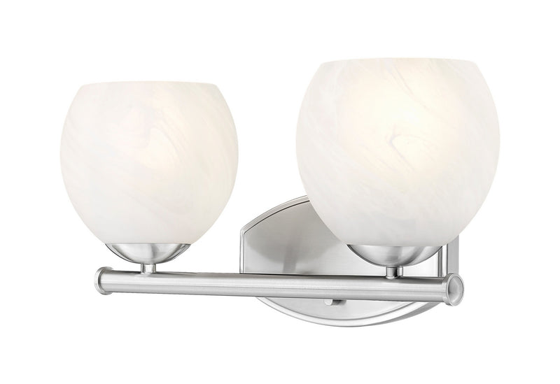 Z-Lite 1963-2V-BN Two Light Vanity, Brushed Nickel