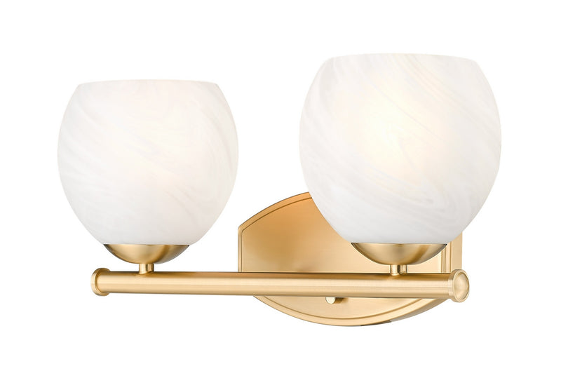 Z-Lite 1963-2V-MGLD Two Light Vanity, Modern Gold