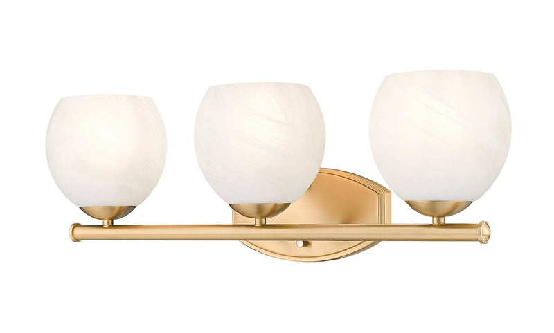 Z-Lite 1963-3V-MGLD Three Light Vanity, Modern Gold