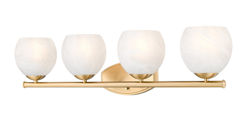 Z-Lite 1963-4V-MGLD Four Light Vanity, Modern Gold