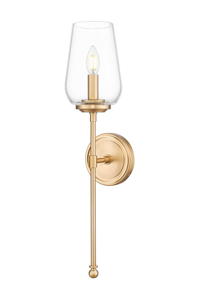 Z-Lite 2012-1S-MGLD One Light Wall Sconce, Modern Gold