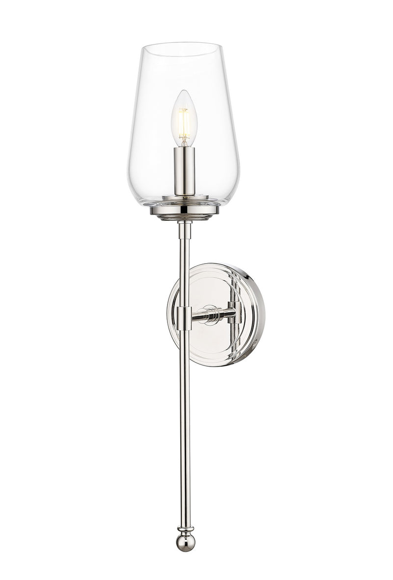 Z-Lite 2012-1S-PN One Light Wall Sconce, Polished Nickel
