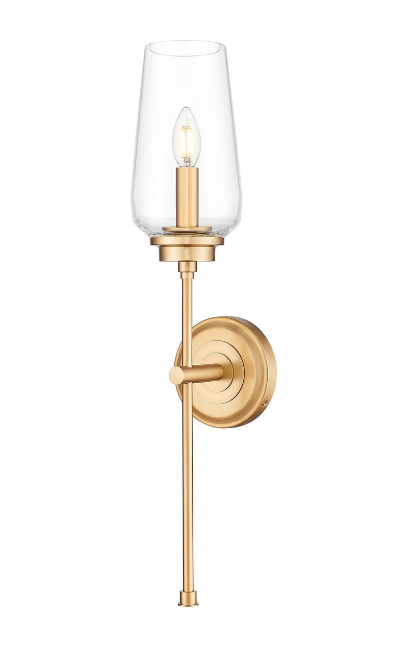 Z-Lite 2013-1S-MGLD One Light Wall Sconce, Modern Gold