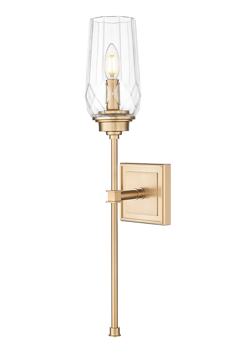 Z-Lite 2015-1S-MGLD One Light Wall Sconce, Modern Gold