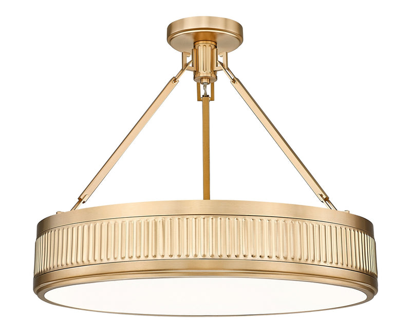 Z-Lite 3046SF22-MGLD-LED LED Semi Flush Mount, Modern Gold