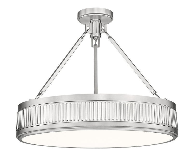Z-Lite 3046SF22-SN-LED LED Semi Flush Mount, Satin Nickel